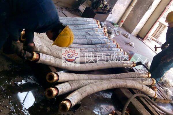 伊朗12500KVA高碳鉻鐵爐——筒瓦，水冷電纜、水冷補償水壓試驗（四）