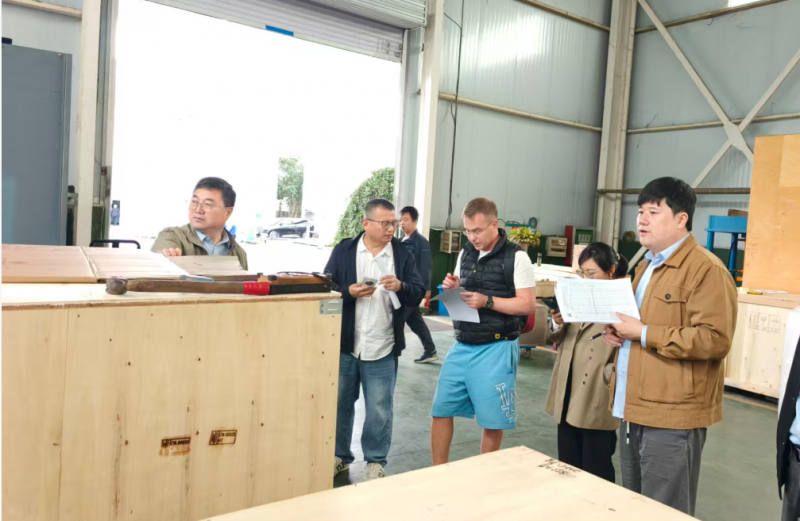 俄羅斯項目甲方客戶代表蒞臨我司工廠驗貨 共筑合作信任基石